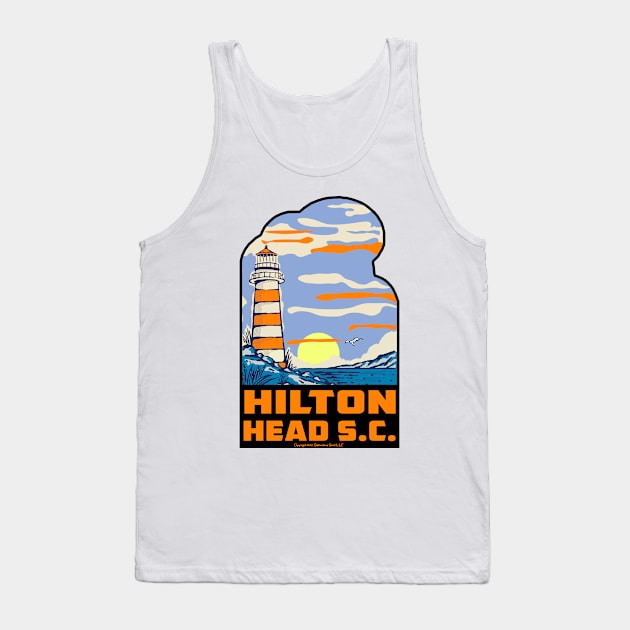 Hilton Head Island South Carolina SC Lighthouse Tank Top by TravelTime